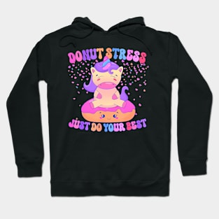 Don't Stress Best Testing Day Donut Unicorn Hoodie